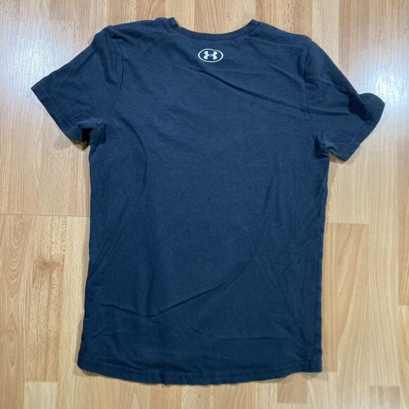 Under Armour Heat Gear T-Shirt  (Youth size M) • Loose Cotton • Black • EUC - Picture 4 of 4